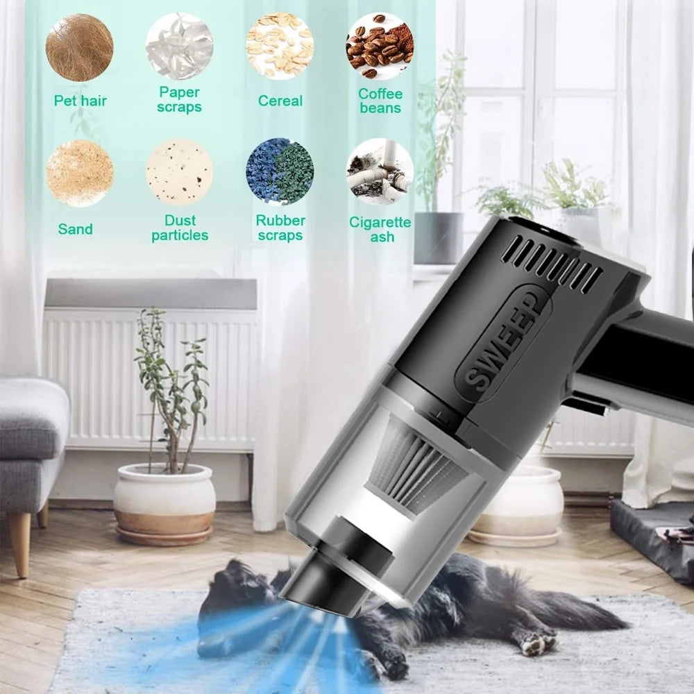 ๐ Portable Wireless Air Duster Vacuum Cleaner ๐