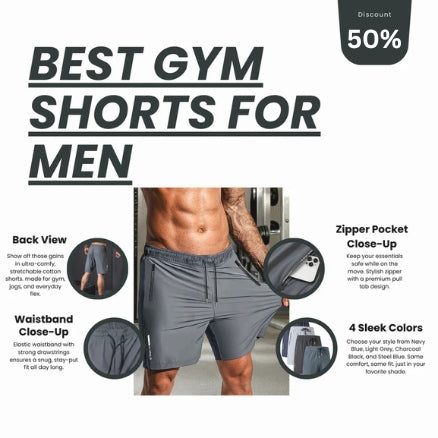 🔥 BUY 1 GET 3 FREE 🔥 Men's Stretchable Cotton Shorts (₹225 piece)