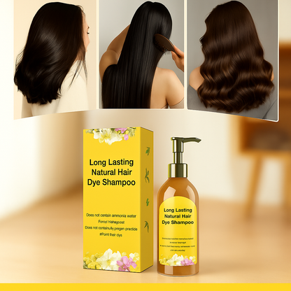 💥 BUY 1 GET 3 FREE- Long Lasting Natural Hair Dye Shampoo