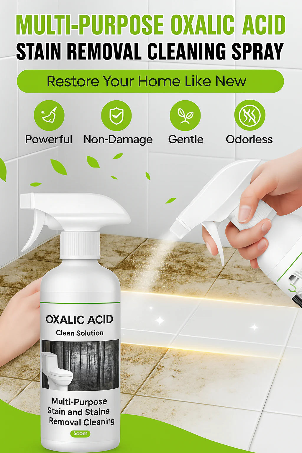 🔥 BUY 1 GET 1 FREE 🔥  Multi-Purpose Oxalic Acid Stain Removal Spray