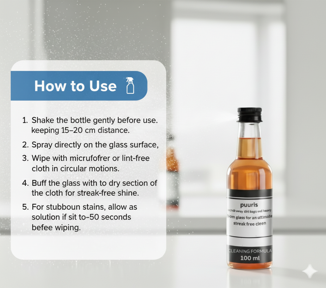 Glass Cleaning Agent Powerful Stain Remover - BUY 1 GET 1 FREE
